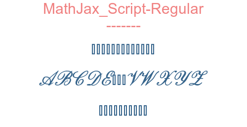 MathJax Script-Regular