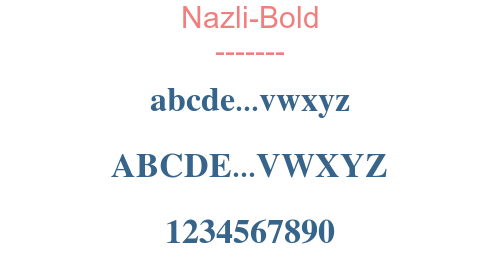 Nazli-Bold