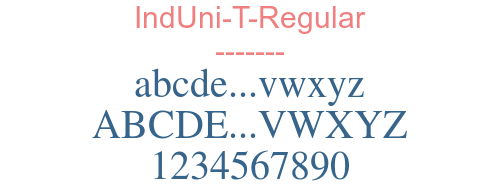 IndUni-T-Regular