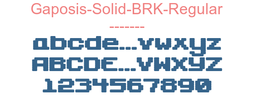 Gaposis-Solid-BRK-Regular