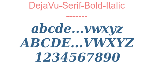 DejaVu-Serif-Bold-Italic