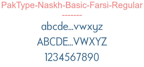 PakType-Naskh-Basic-Farsi-Regular