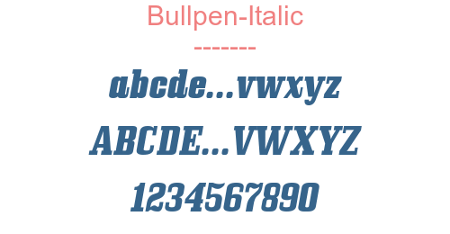 Bullpen-Italic