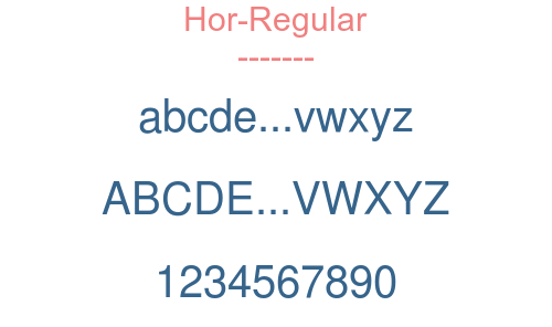 Hor-Regular