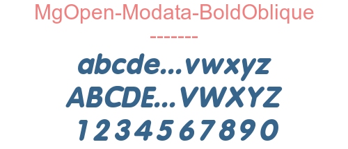 MgOpen-Modata-BoldOblique