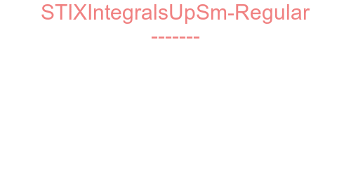 STIXIntegralsUpSm-Regular