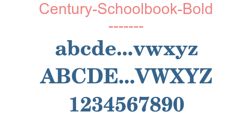 Century-Schoolbook-Bold