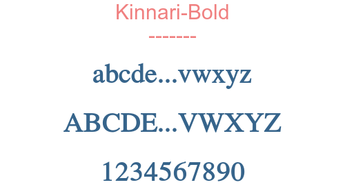 Kinnari-Bold