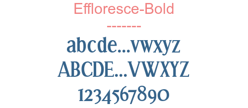 Effloresce-Bold