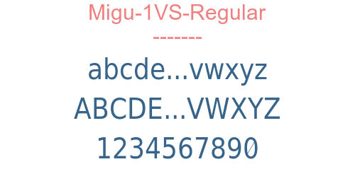 Migu-1VS-Regular