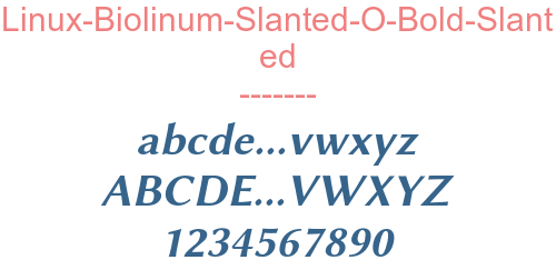 Linux-Biolinum-Slanted-O-Bold-Slanted