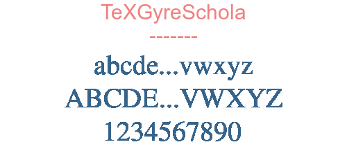 TeXGyreSchola