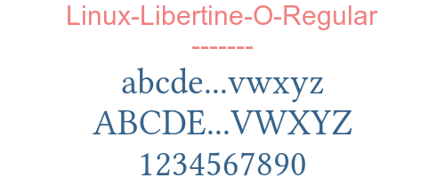 Linux-Libertine-O-Regular