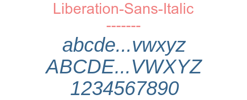 Liberation-Sans-Italic