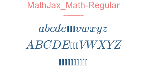 MathJax Math-Regular