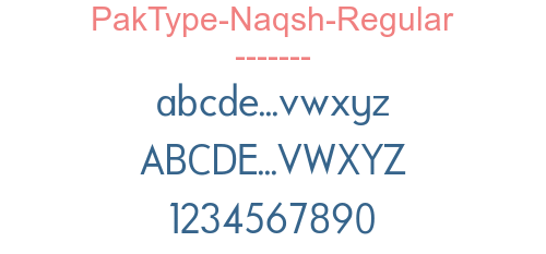 PakType-Naqsh-Regular