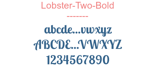 Lobster-Two-Bold