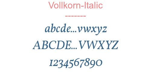 Vollkorn-Italic