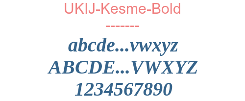 UKIJ-Kesme-Bold