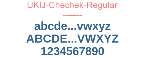 UKIJ-Chechek-Regular