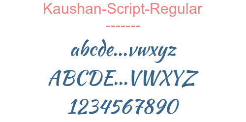 Kaushan-Script-Regular