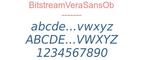 BitstreamVeraSansOb