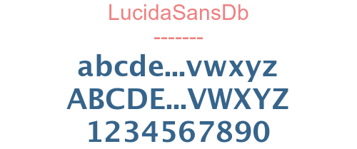 LucidaSansDb