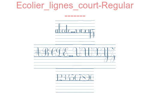 Ecolier lignes court-Regular