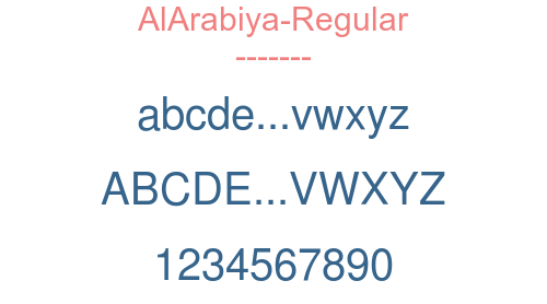 AlArabiya-Regular