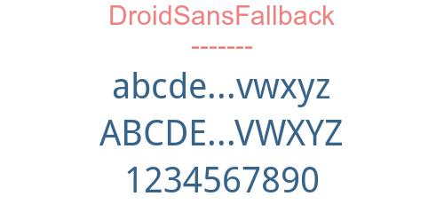 DroidSansFallback