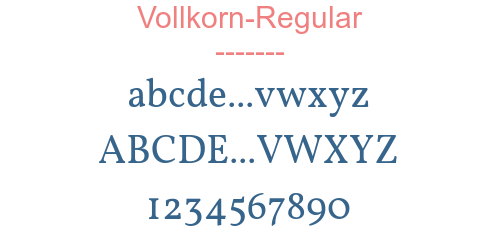 Vollkorn-Regular