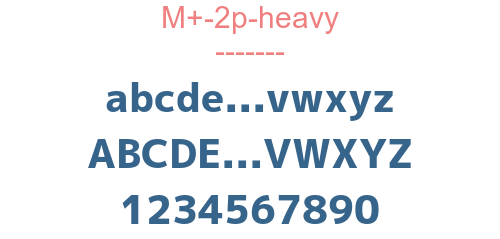 M+-2p-heavy