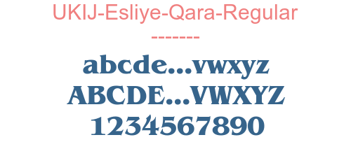 UKIJ-Esliye-Qara-Regular