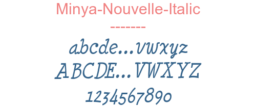 Minya-Nouvelle-Italic