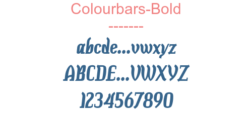 Colourbars-Bold