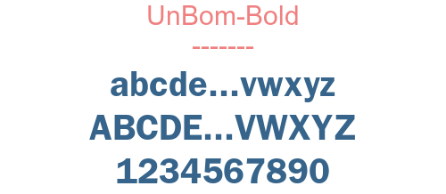 UnBom-Bold