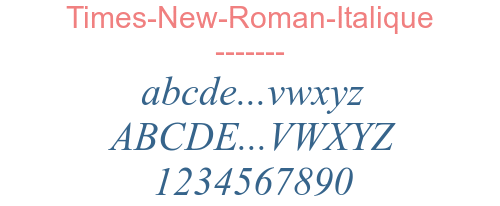 Times-New-Roman-Italique