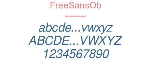 FreeSansOb