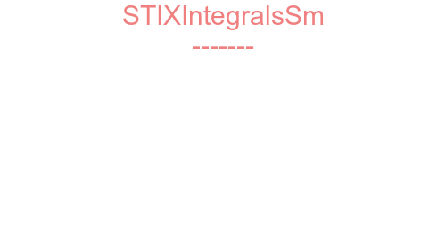 STIXIntegralsSm