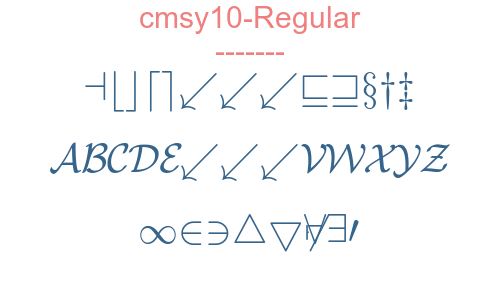 cmsy10-Regular