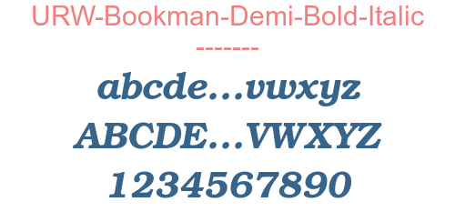 URW-Bookman-Demi-Bold-Italic