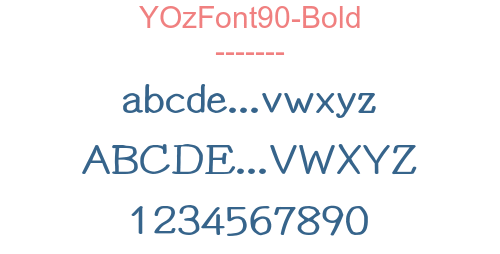 YOzFont90-Bold