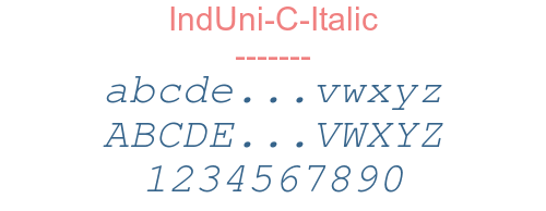 IndUni-C-Italic