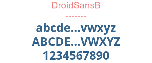 DroidSansB