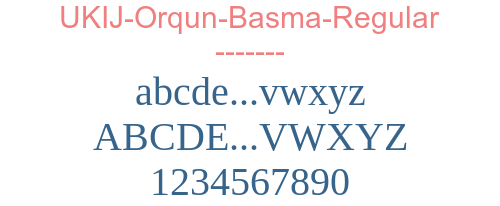 UKIJ-Orqun-Basma-Regular