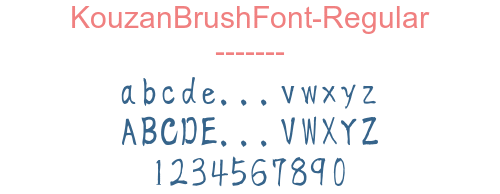 KouzanBrushFont-Regular