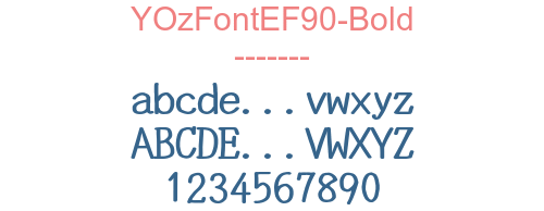 YOzFontEF90-Bold