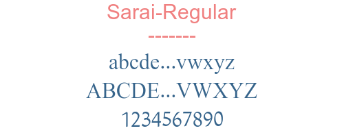 Sarai-Regular