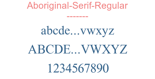 Aboriginal-Serif-Regular
