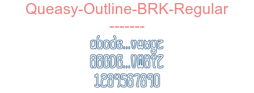 Queasy-Outline-BRK-Regular